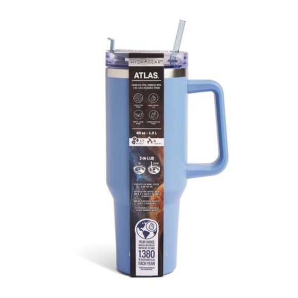 NEW [Atlas] Hydragear Powder 40oz. Water Bottle Drink Tumbler, Dishwasher Safe! - Picture 7 of 11
